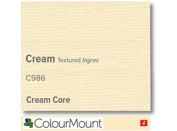 CREAM INGRES  - Colourmount Cream Core Textured