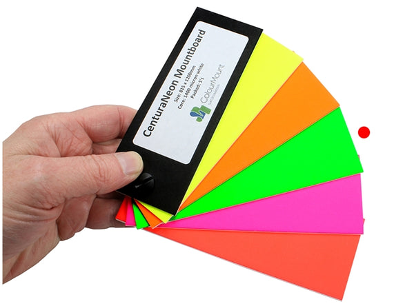 Neon Green  - Colourmount White Core Centura