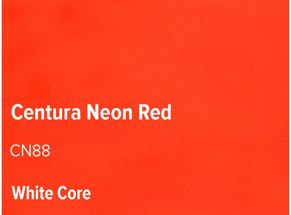 Neon Red  - Colourmount White Core Centura