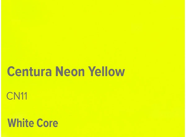 Neon Yellow  - Colourmount White Core Centura