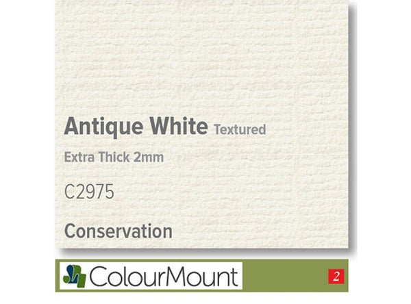 ANTIQUE WHITE  - Colourmount White Core Extra Thick