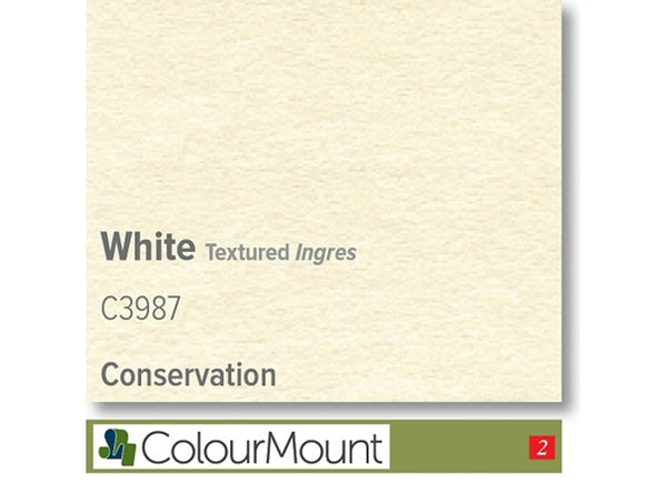 WHITE INGRES  - Colourmount Conservation Textured