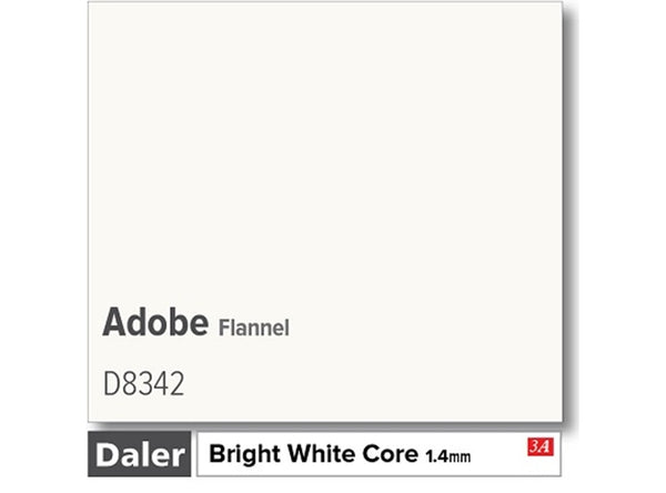 FLANNEL ADOBE   - Daler Bright White Core