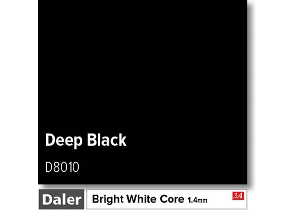 Deep Black   - Daler Bright White Core
