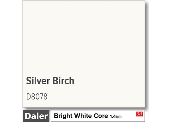 SILVER BIRCH   - Daler Bright White Core