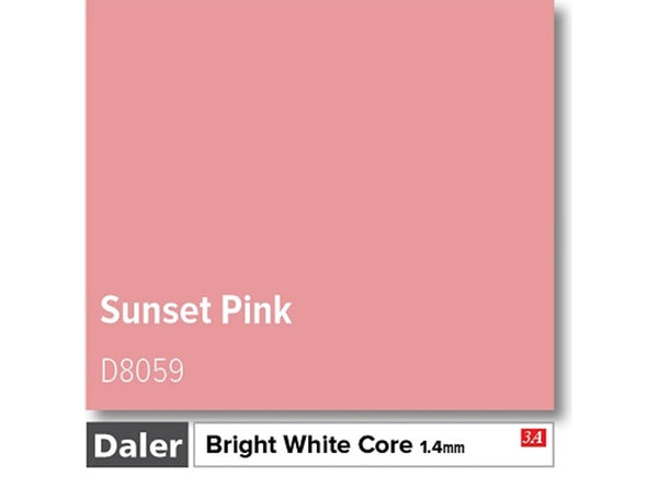 SUNSET PINK   - Daler Bright White Core