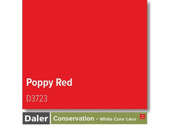 Poppy Red   - Daler Conservation White Core