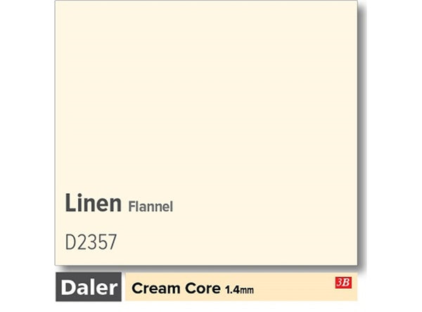LINEN FLANNEL   - Daler Cream Core Flannel
