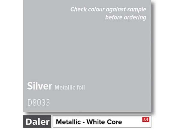 SILVER Metallic  - Daler White Core Metallic