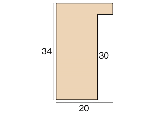 20x34mm 'Galaxy' Silver FSC 100%