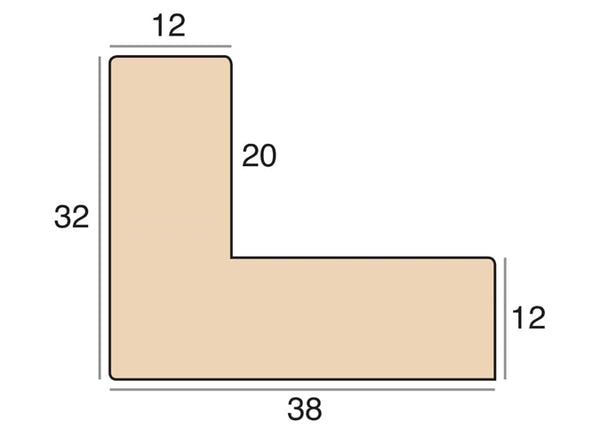 12mm 'Galaxy L Style' Gold FSC 100%