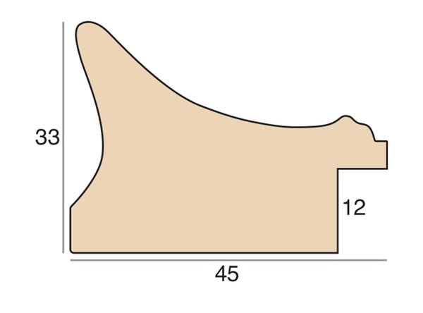 45mm 'Galeria' Ivory FSC Mix 70%