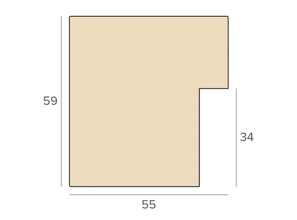 55mm 'Milano' Soft Silver FSC 100%