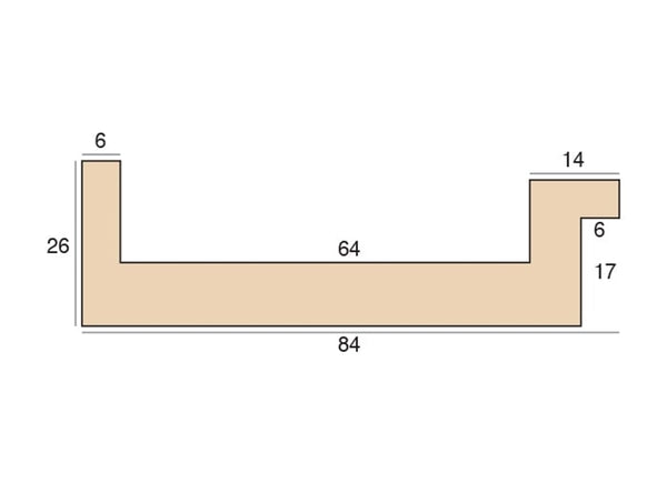 84mm 'St Ives' Vellum Open Grain FSC 100%