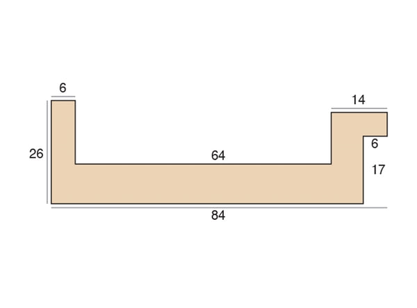 84mm 'St Ives' White  FSC 100%