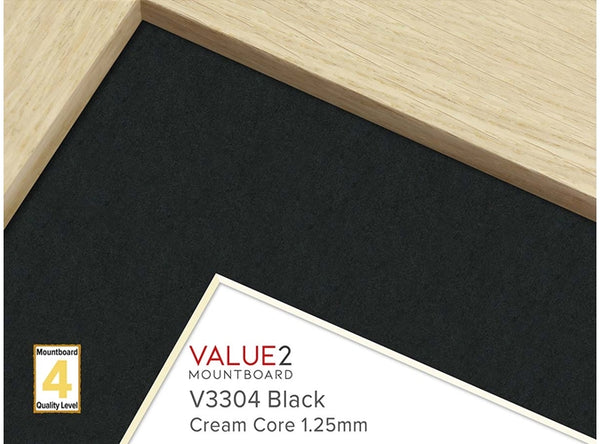 BLACK 1.25mm  - VALUE2 Cream Core