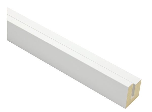 10mm 'Panel Tray Profile' Matt White 8mm Rebate FSC 100%