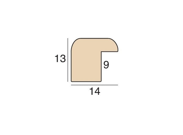 14mm 'Mono' Matt White  FSC 100%