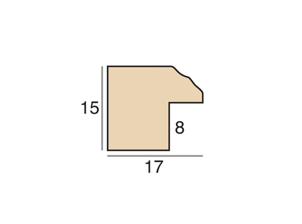 17mm 'Regency' Silver Leaf