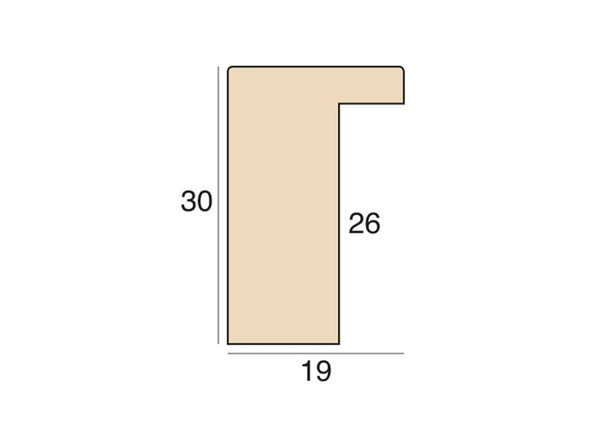 19mm 'Ikon' Deep Rebate Gold