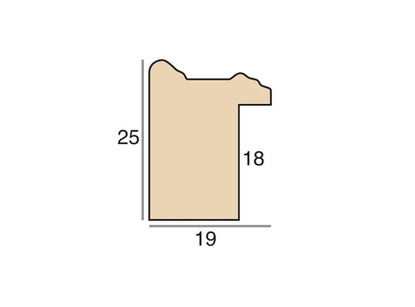 19mm 'Regency' Silver Leaf