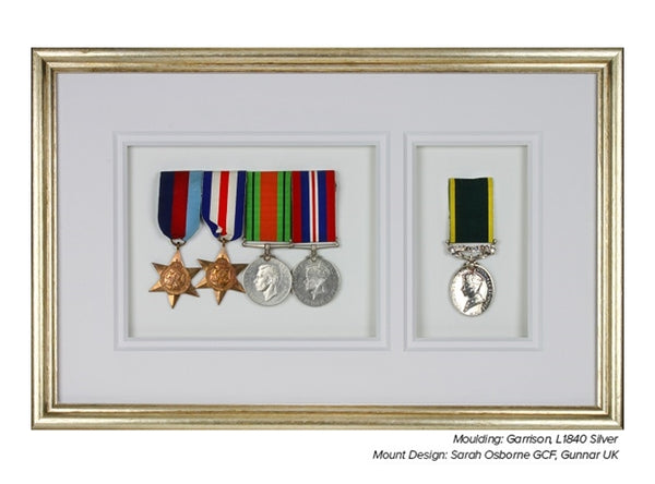 20mm 'Garrison' Antique Silver Leaf