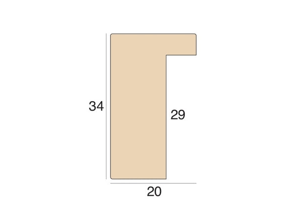 20mm 'Milano' Soft Gold FSC 100%