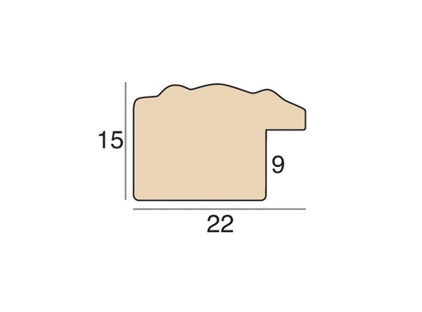 22mm 'Auric' Antique Gold Leaf