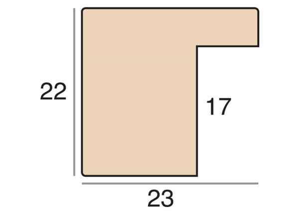 23mm 'Milano' Soft Silver FSC 100%