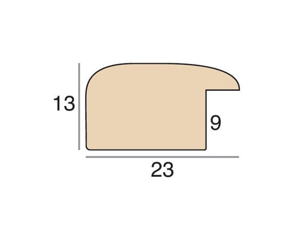 23mm 'Ystad' Natural  FSC 100%