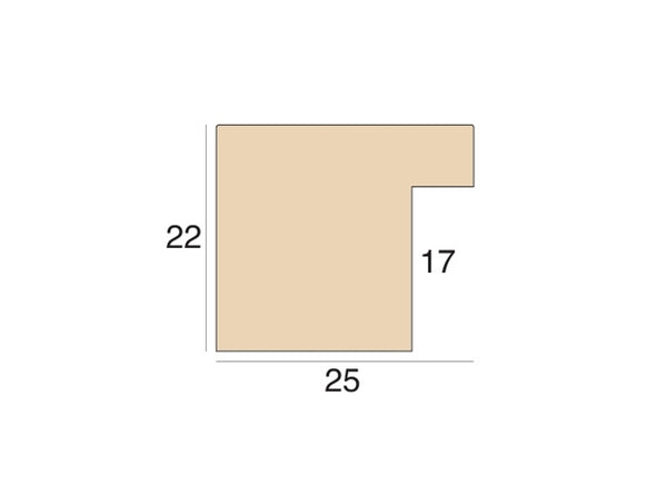 25mm 'Domino' White Open Grain FSC 100%