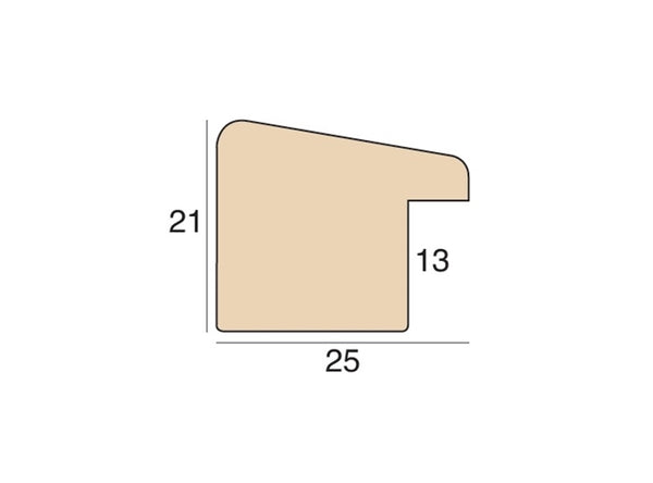 25mm 'Savannah' Black wash FSC 100%