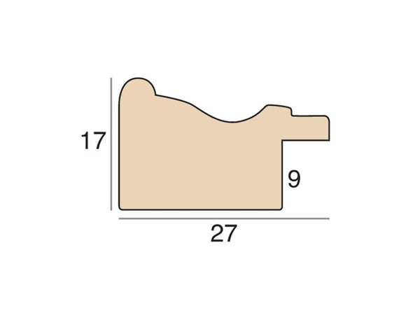 27mm 'Paris' White Wash Scoop