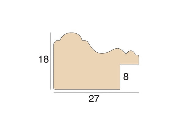27mm 'Veneto' Oro FSC Mix 70%