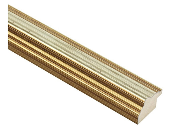 28mm 'Auric' Antique Silver & Gold Leaf