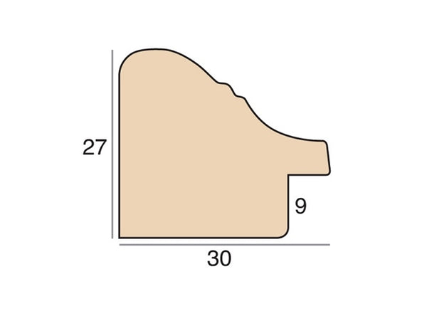 30mm 'Burford' Pearl Grey