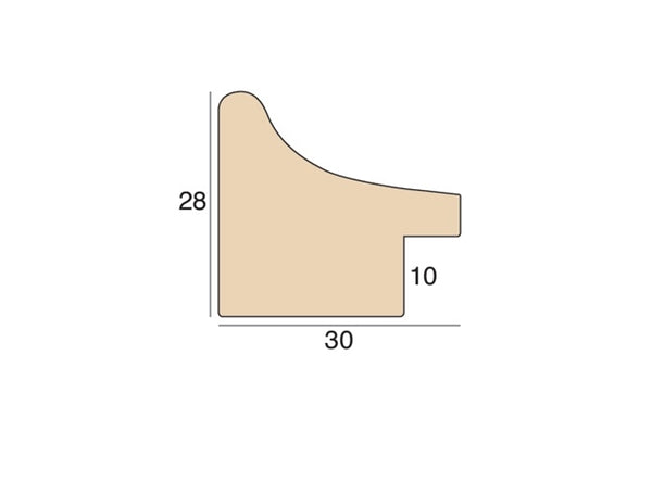 30mm 'Duo - Small' Black FSC 100%