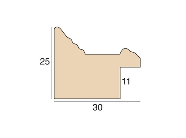 30mm 'Utrecht' Matt White FSC 100%
