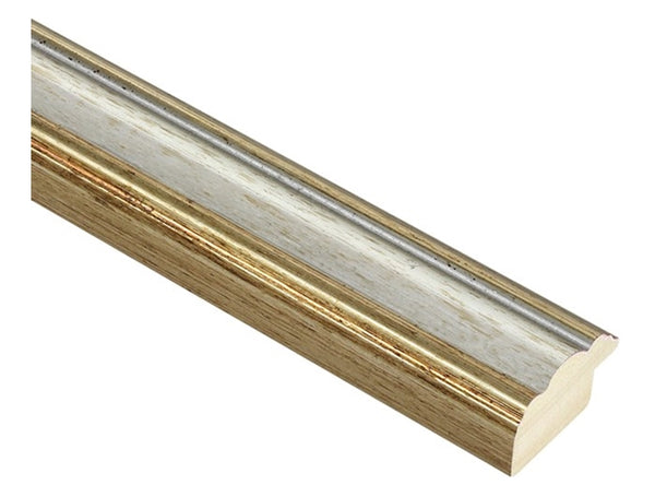 34mm 'Auric' Antique Silver Leaf