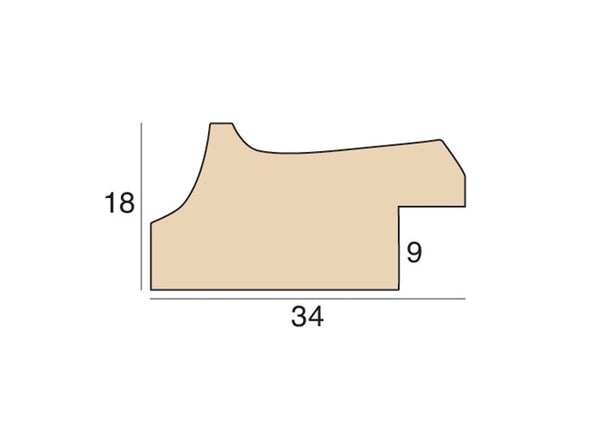 34mm 'Palladian Gilt' Silver FSC Mix 70%