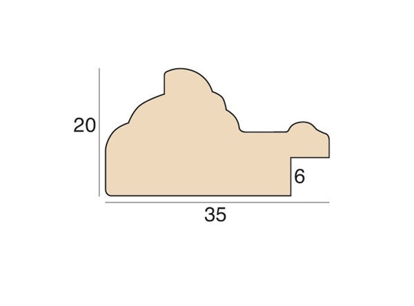 35mm 'Coniston' Walnut Gold Sight Edge FSC 100%