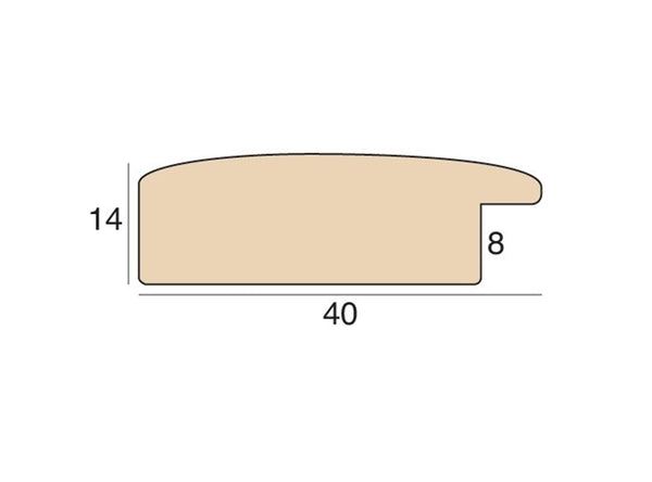 40mm 'Mono' Gloss black  FSC 100%