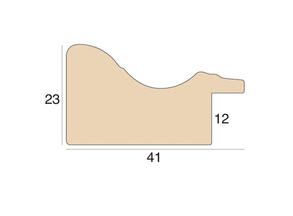 41mm 'Langham Mono' Matt White