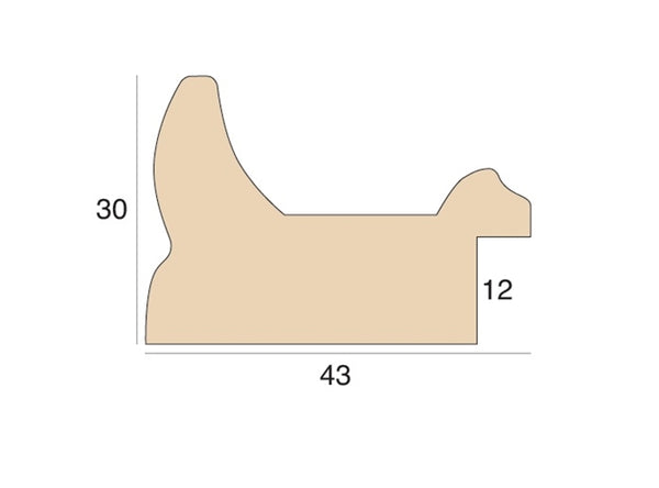 43mm 'Opus' Pale Bronze FSC Mix 70%