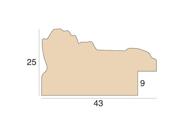 43mm 'Vintage' Muslin FSC Mix 70%