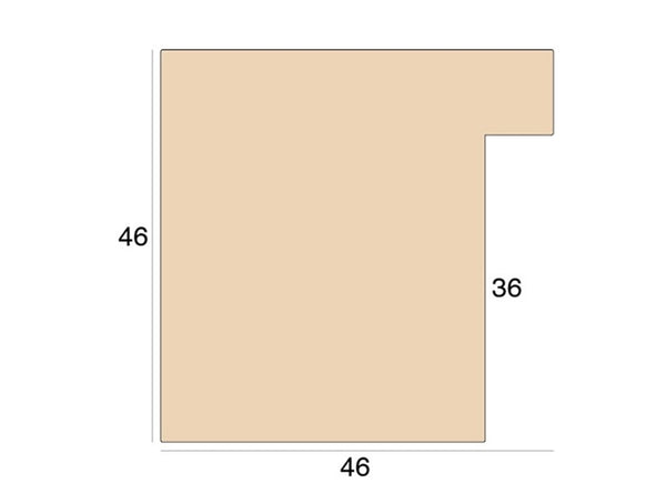 46mm 'Copa' White Open Grain FSC 100%