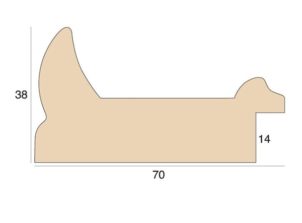 70mm 'Opus' Pale Bronze FSC Mix 70%