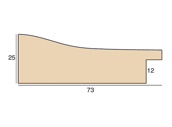 73mm 'Carrara' Grey Wash