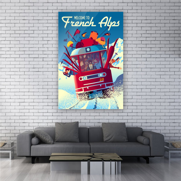 French Alps Mountain Train - Artbox Printers