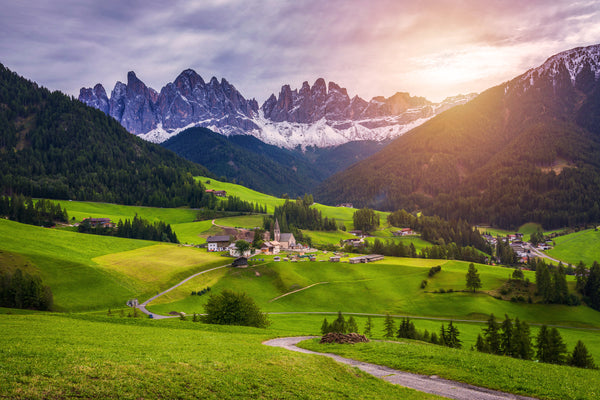 Sunset in the Dolomites